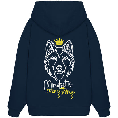 Wolfhund - Mindset is everything - Organic Oversize Hoodie