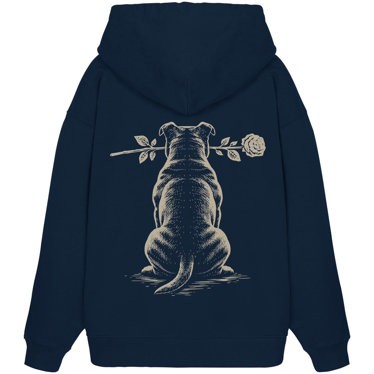 Silent Loyalty - Staffordshire Bullterrier - Organic Oversize Hoodie