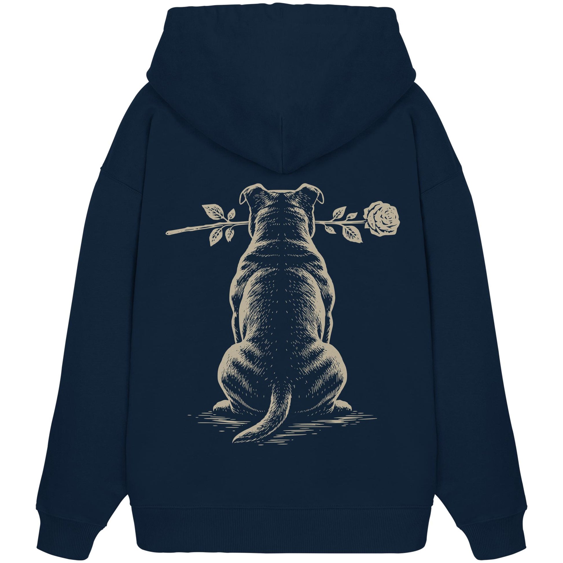 Silent Loyalty - Staffordshire Bullterrier - Organic Oversize Hoodie