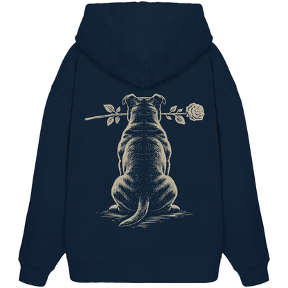 Silent Loyalty - Staffordshire Bullterrier - Organic Oversize Hoodie
