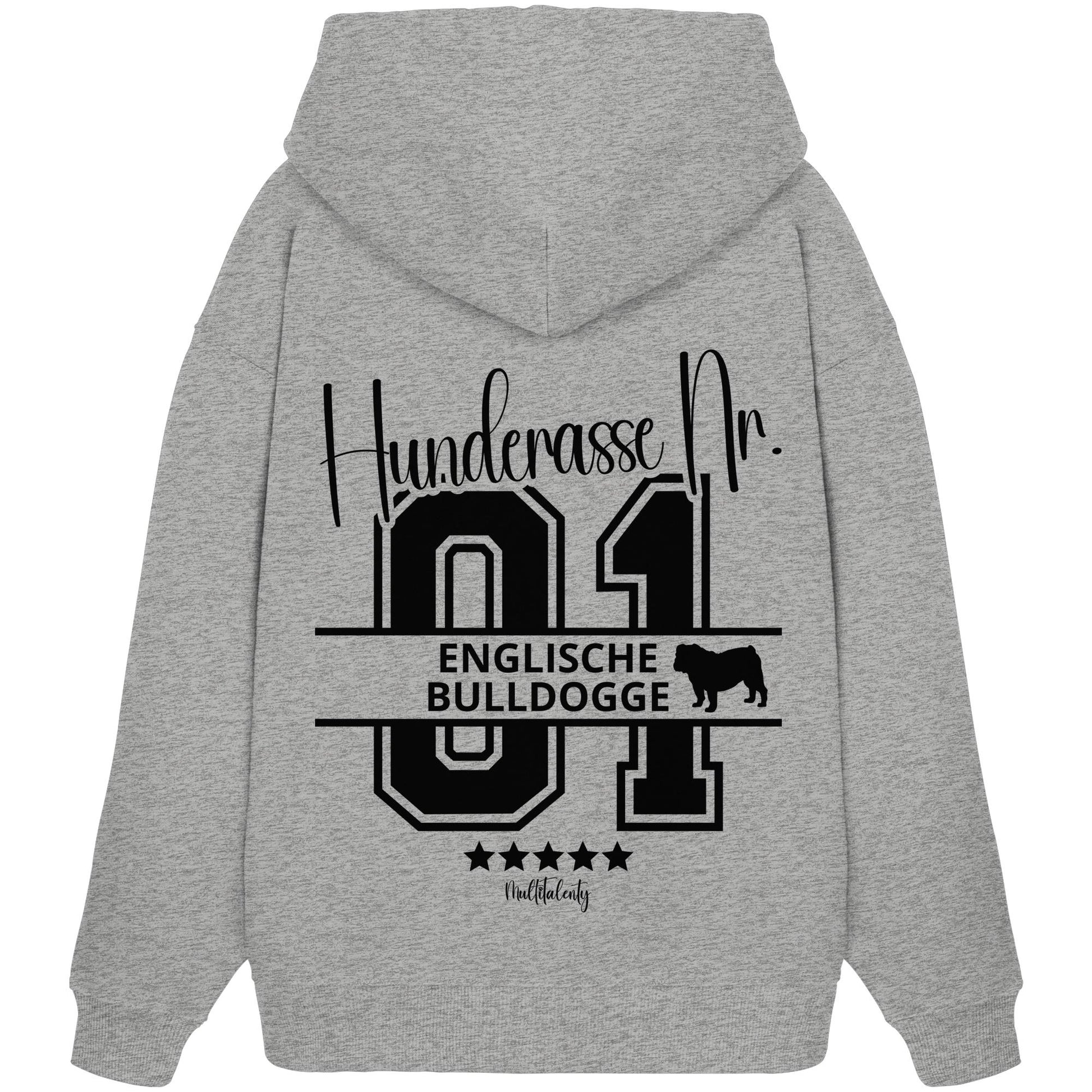 Nr. 01 Englische Bulldogge - Organic Oversize Hoodie