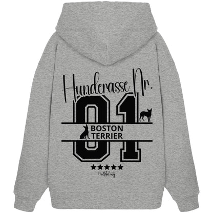 Nr. 01 Boston Terrier - Organic Oversize Hoodie