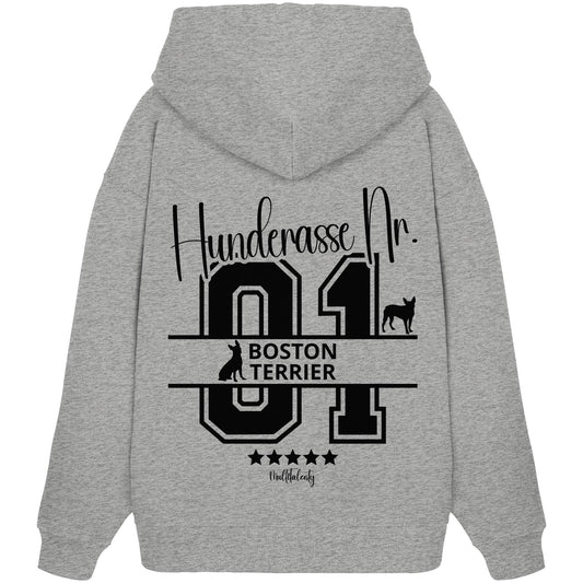 Nr. 01 Boston Terrier - Organic Oversize Hoodie