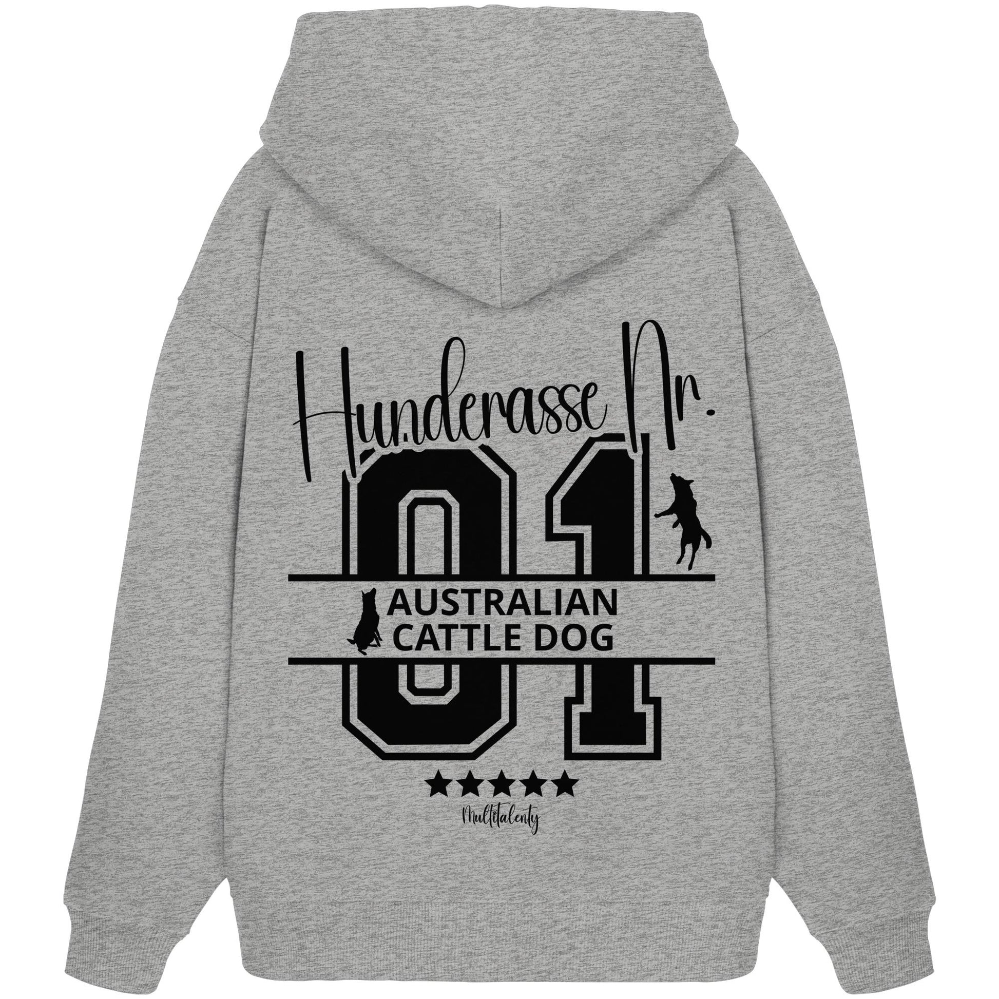 Nr. 01 Australian Cattle Dog - Organic Oversize Hoodie