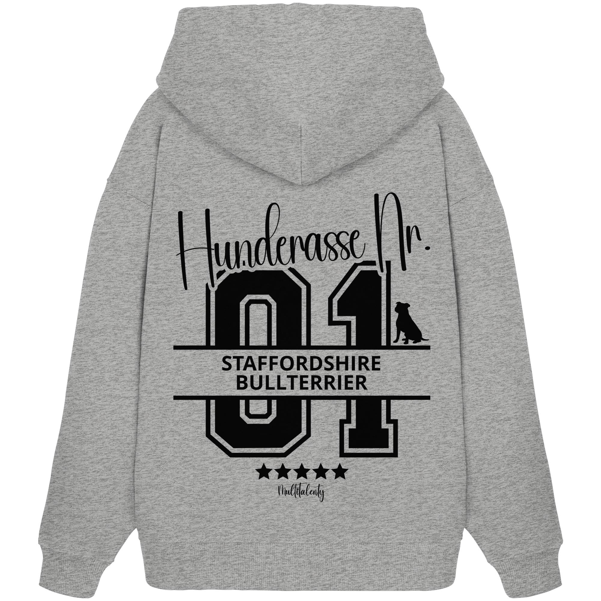 Nr. 01 Staffordshire Bullterrier - Organic Oversize Hoodie