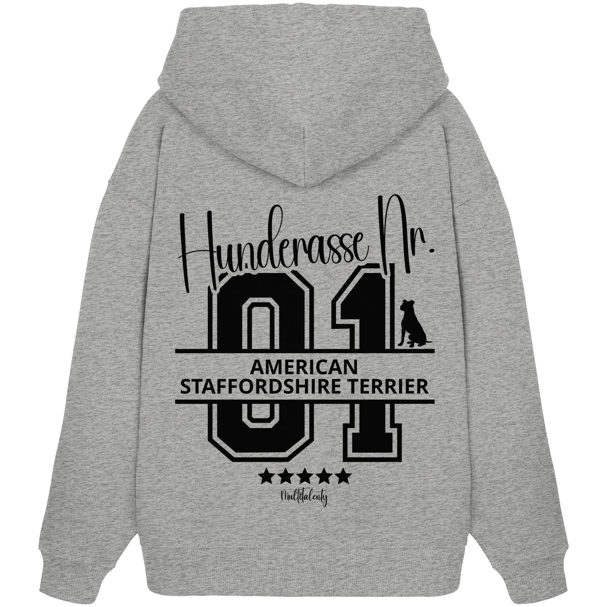 Nr. 01 American Staffordshire Terrier - Organic Oversize Hoodie