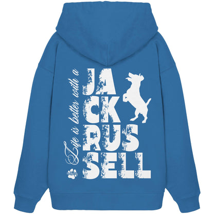 Life is better with a Jack Russell - Organic Oversize Hoodie