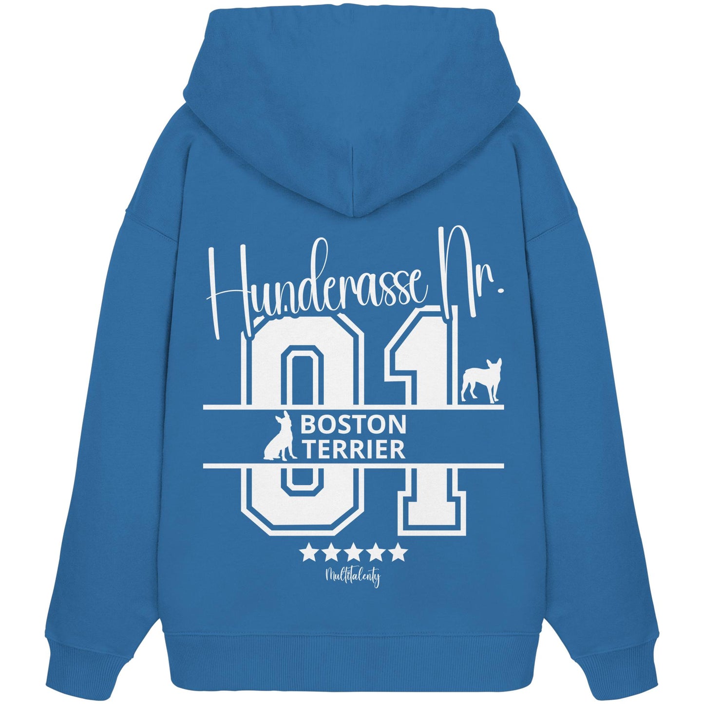 Nr. 01 Boston Terrier - Organic Oversize Hoodie