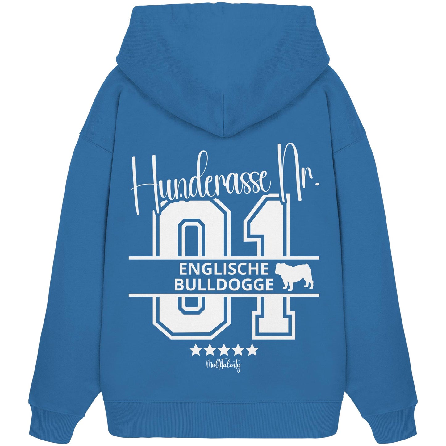 Nr. 01 Englische Bulldogge - Organic Oversize Hoodie