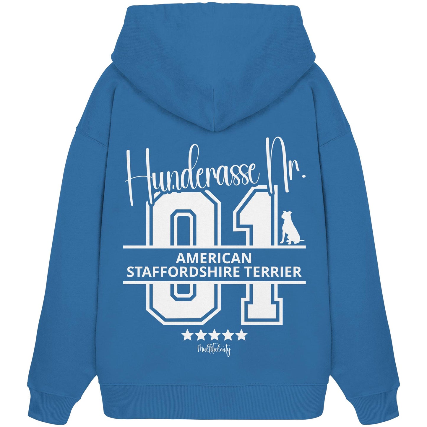 Nr. 01 American Staffordshire Terrier - Organic Oversize Hoodie