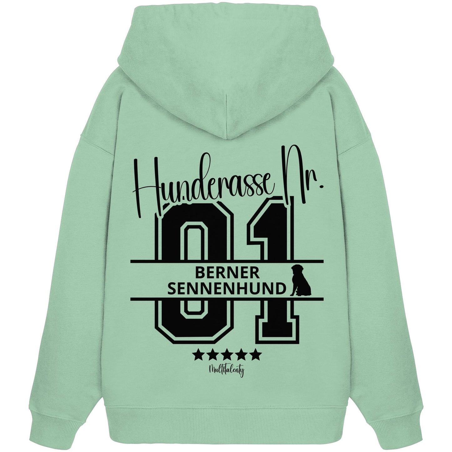 Nr. 01 Berner Sennenhund - Organic Oversize Hoodie