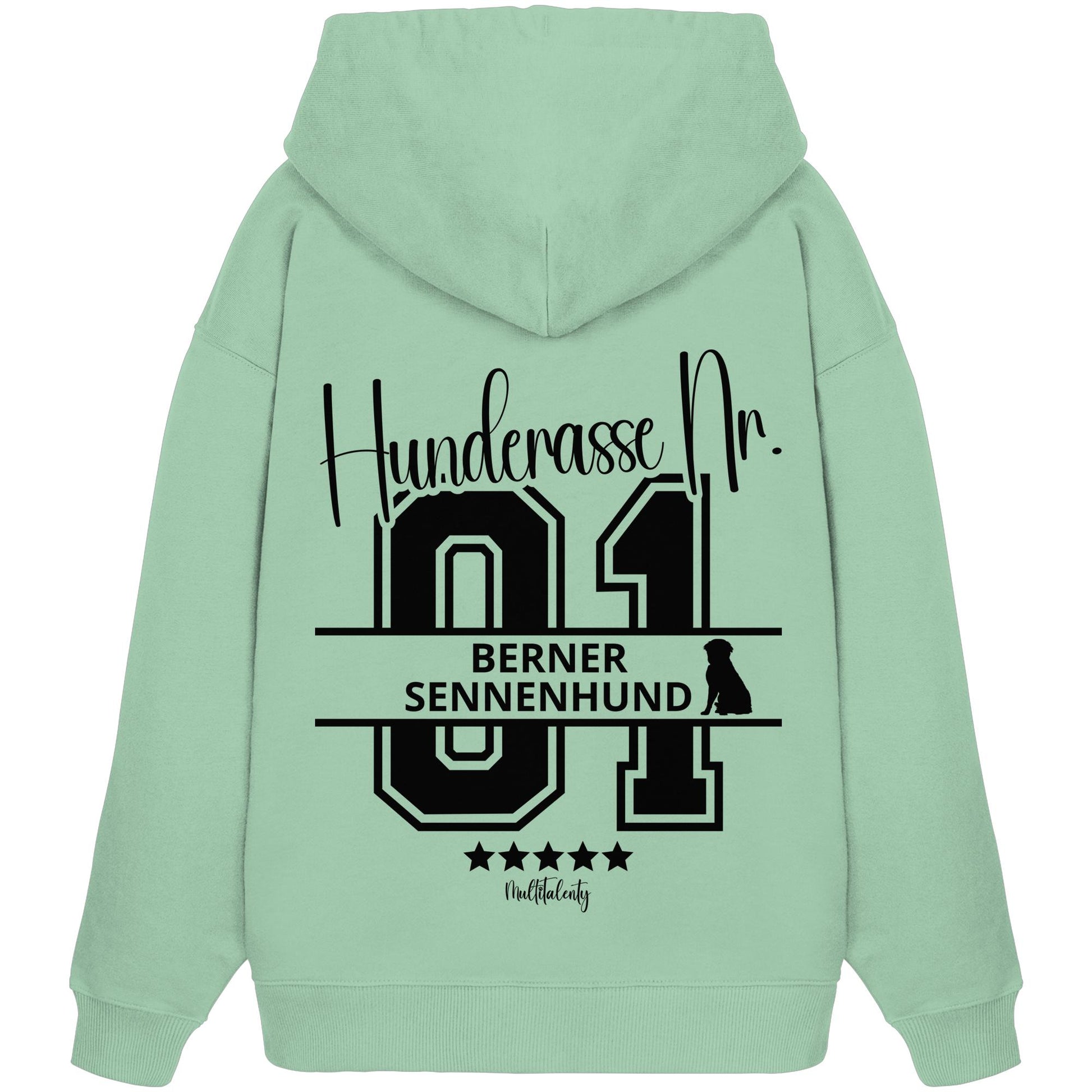 Nr. 01 Berner Sennenhund - Organic Oversize Hoodie