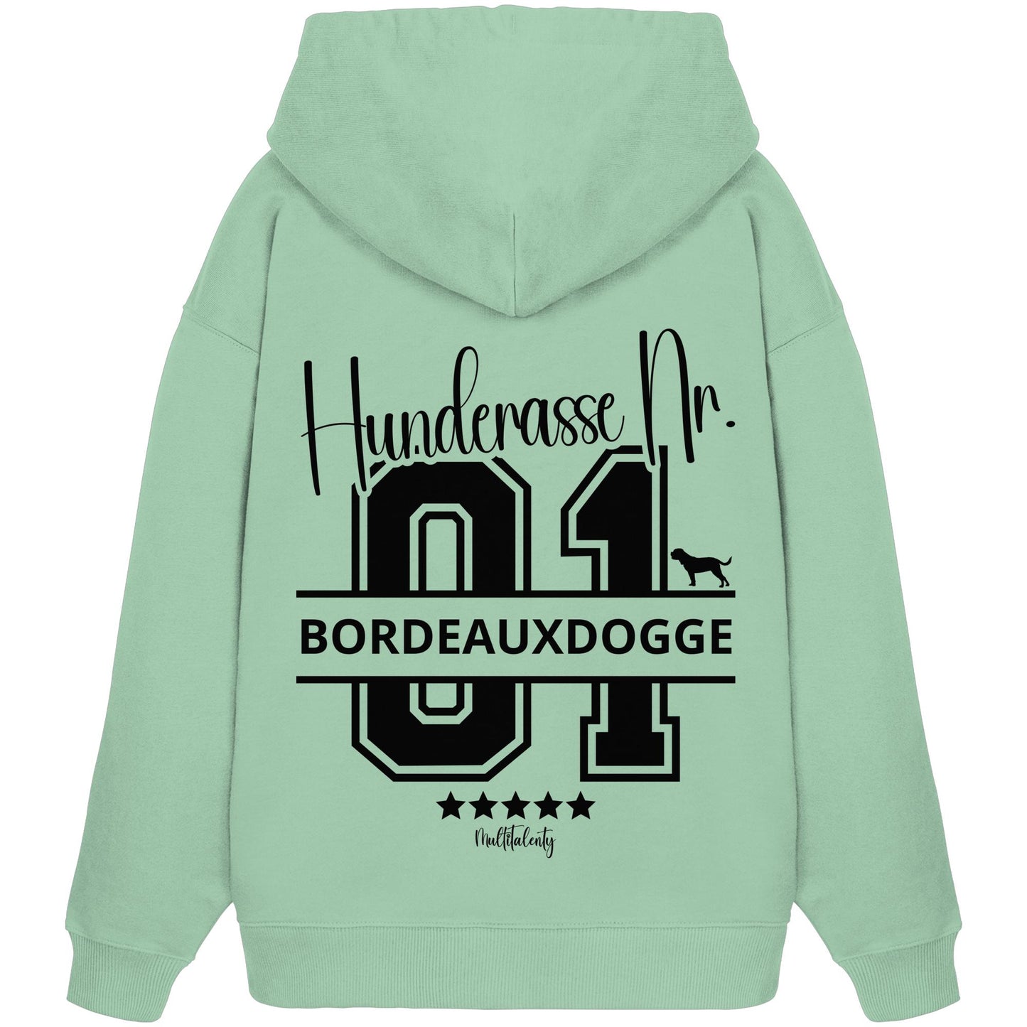 Nr. 01 Bordeauxdogge - Organic Oversize Hoodie