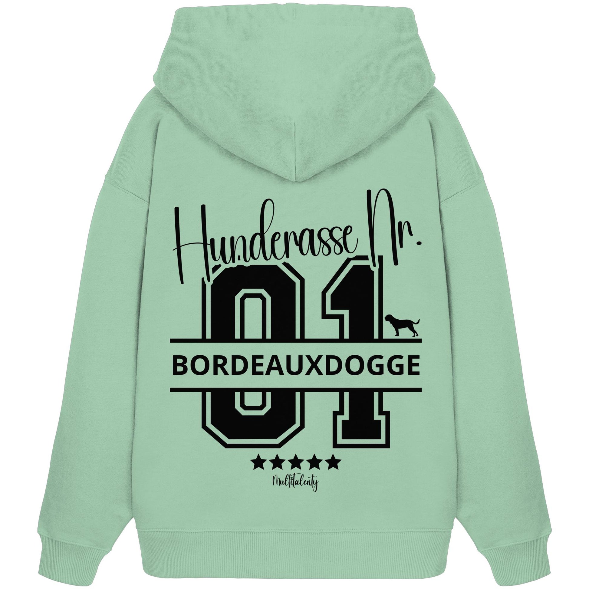 Nr. 01 Bordeauxdogge - Organic Oversize Hoodie