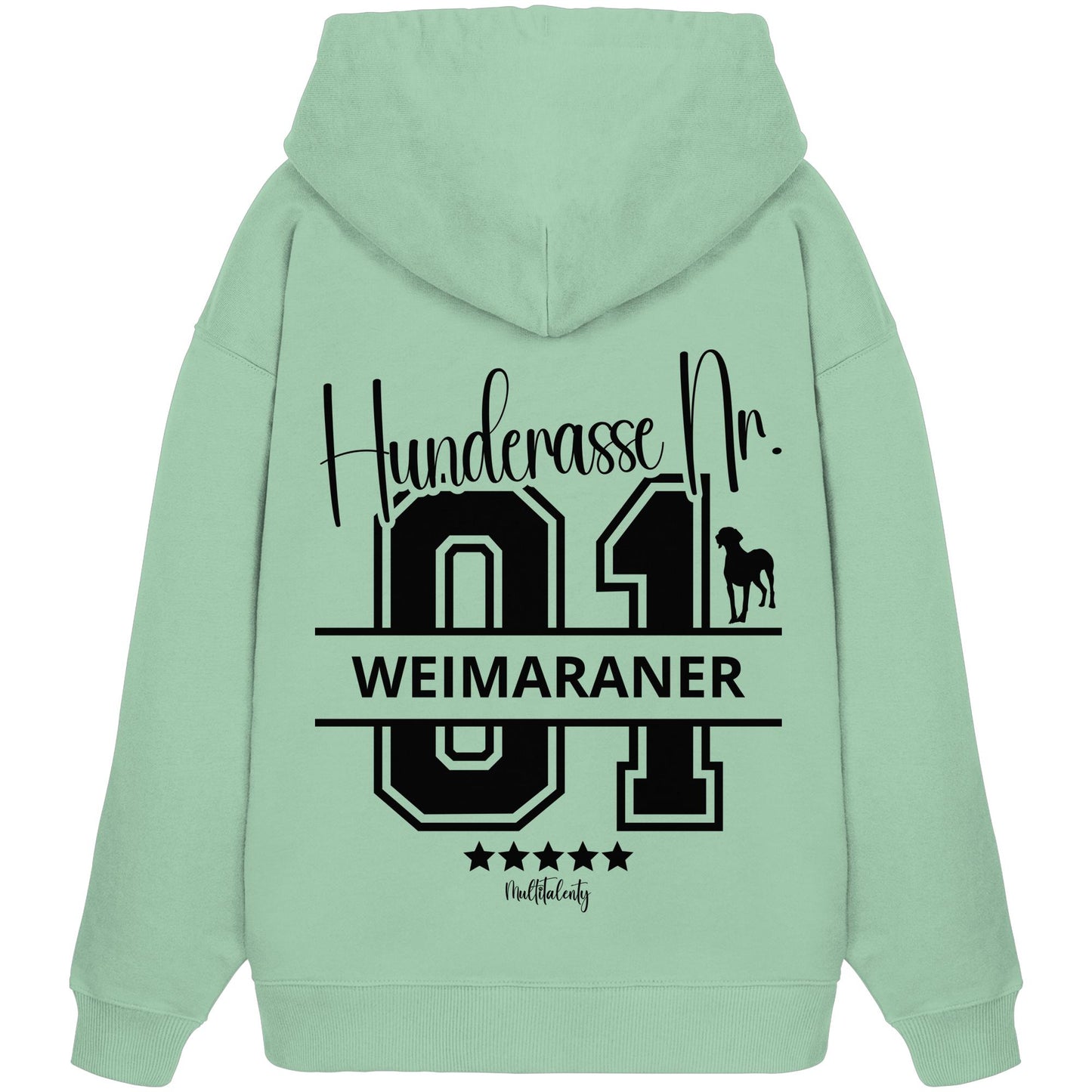 Nr. 01 Weimaraner - Organic Oversize Hoodie