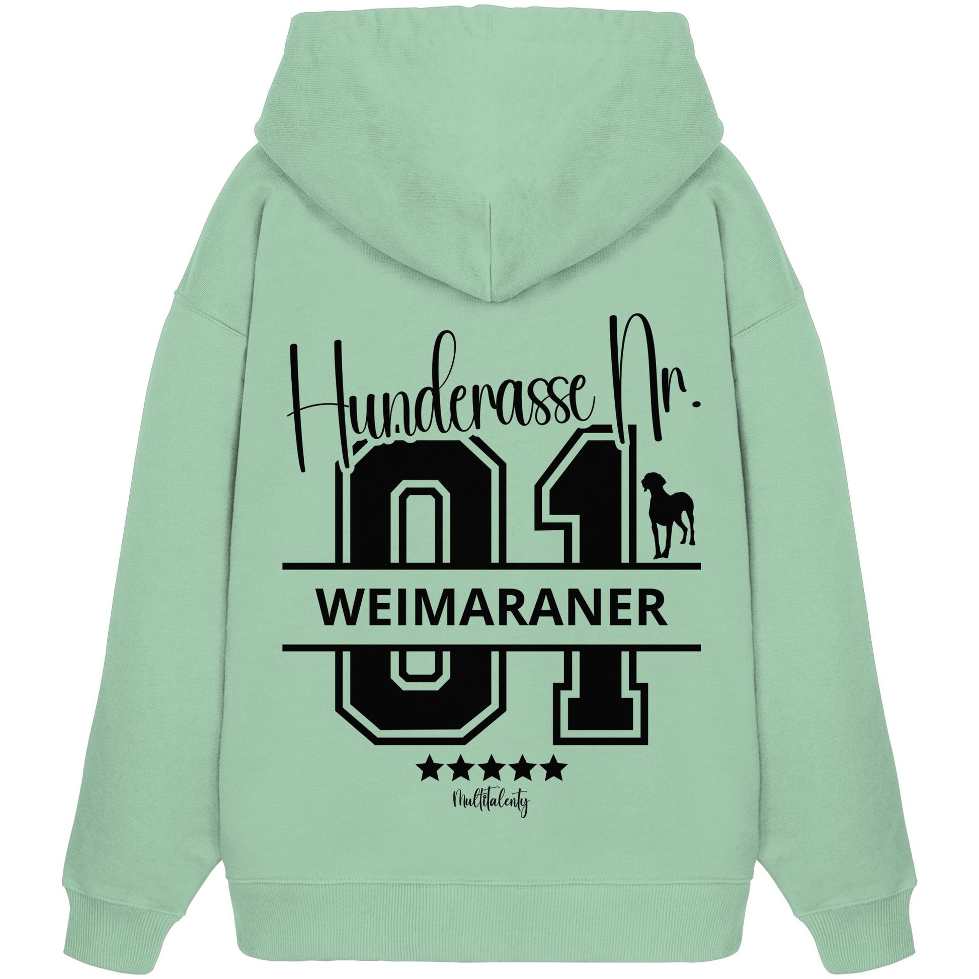 Nr. 01 Weimaraner - Organic Oversize Hoodie