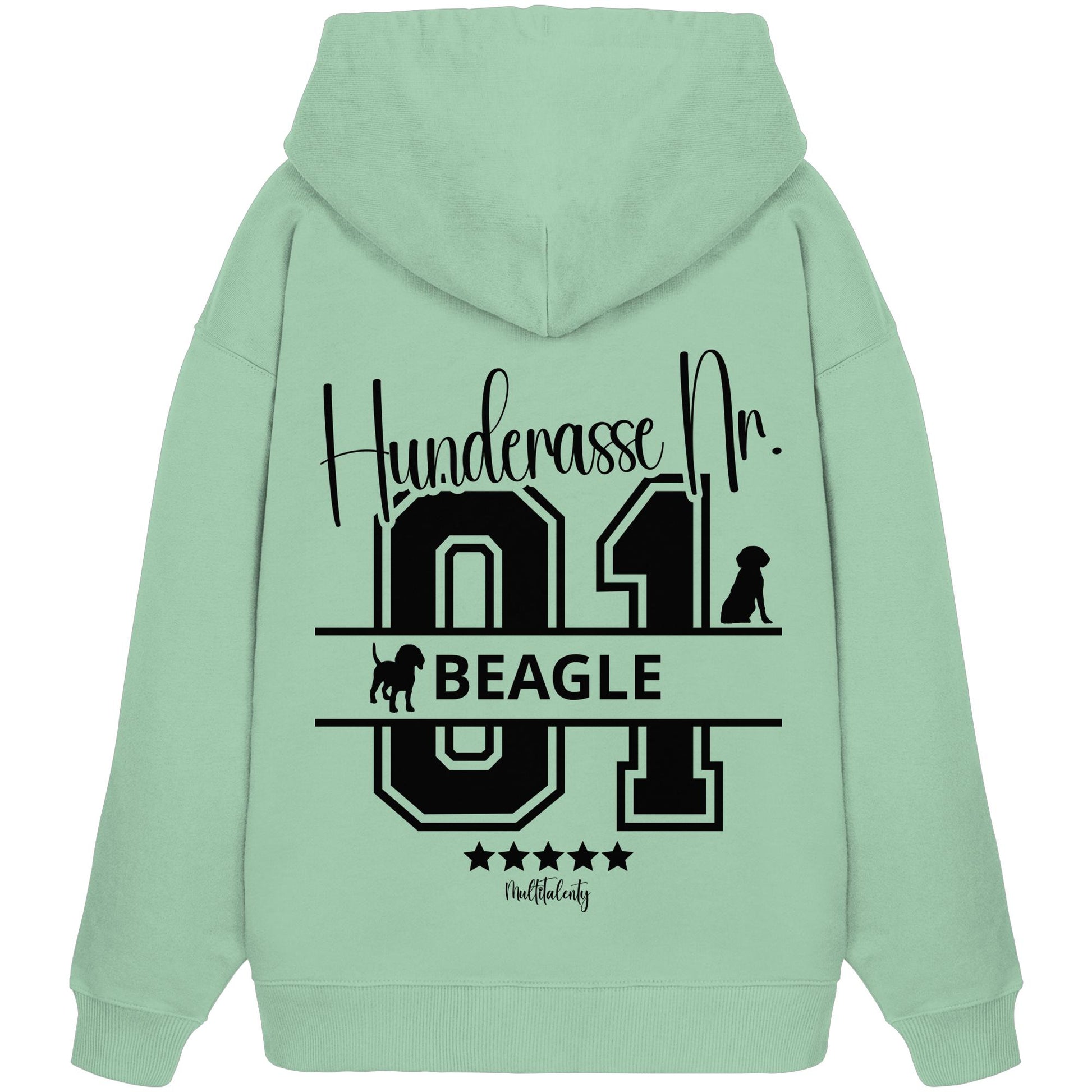 Nr. 01 Beagle - Organic Oversize Hoodie