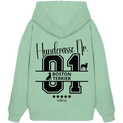 Nr. 01 Boston Terrier - Organic Oversize Hoodie