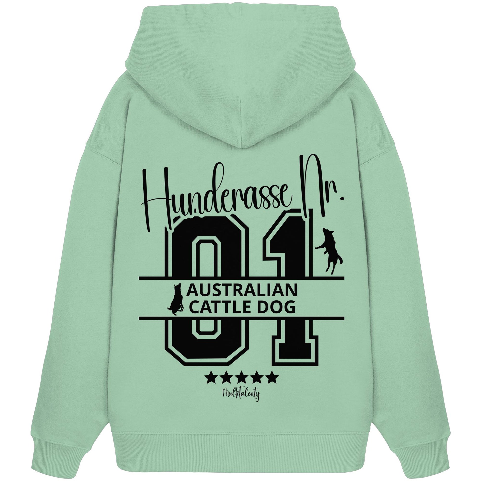 Nr. 01 Australian Cattle Dog - Organic Oversize Hoodie