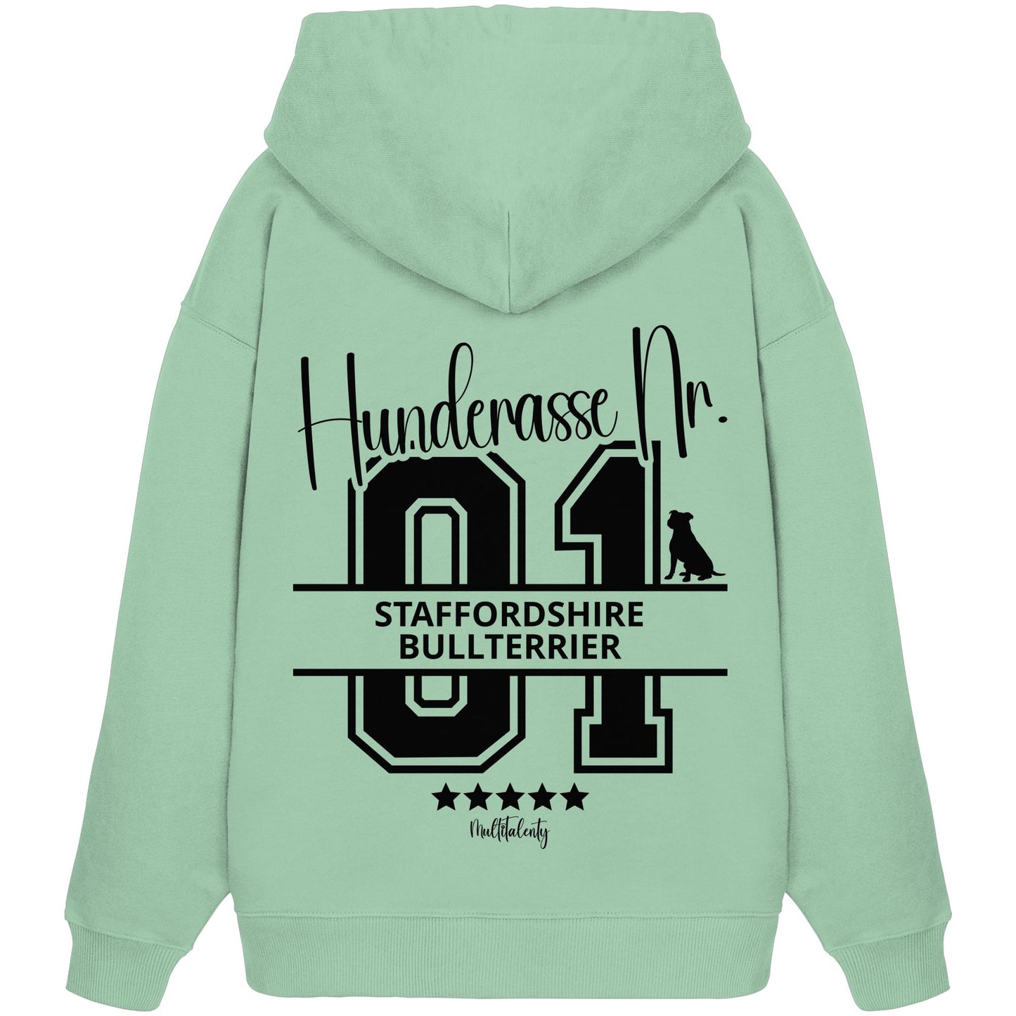 Nr. 01 Staffordshire Bullterrier - Organic Oversize Hoodie