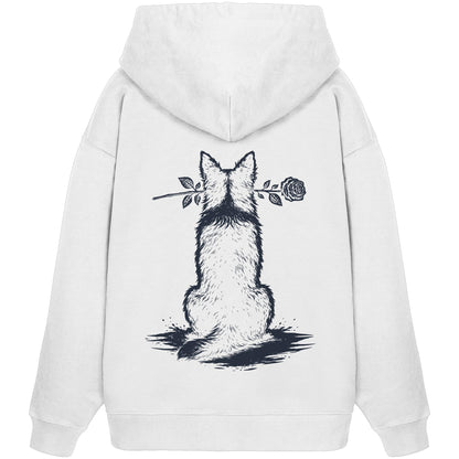 Silent Loyalty - Border Collie (Stehohren) - Organic Oversize Hoodie