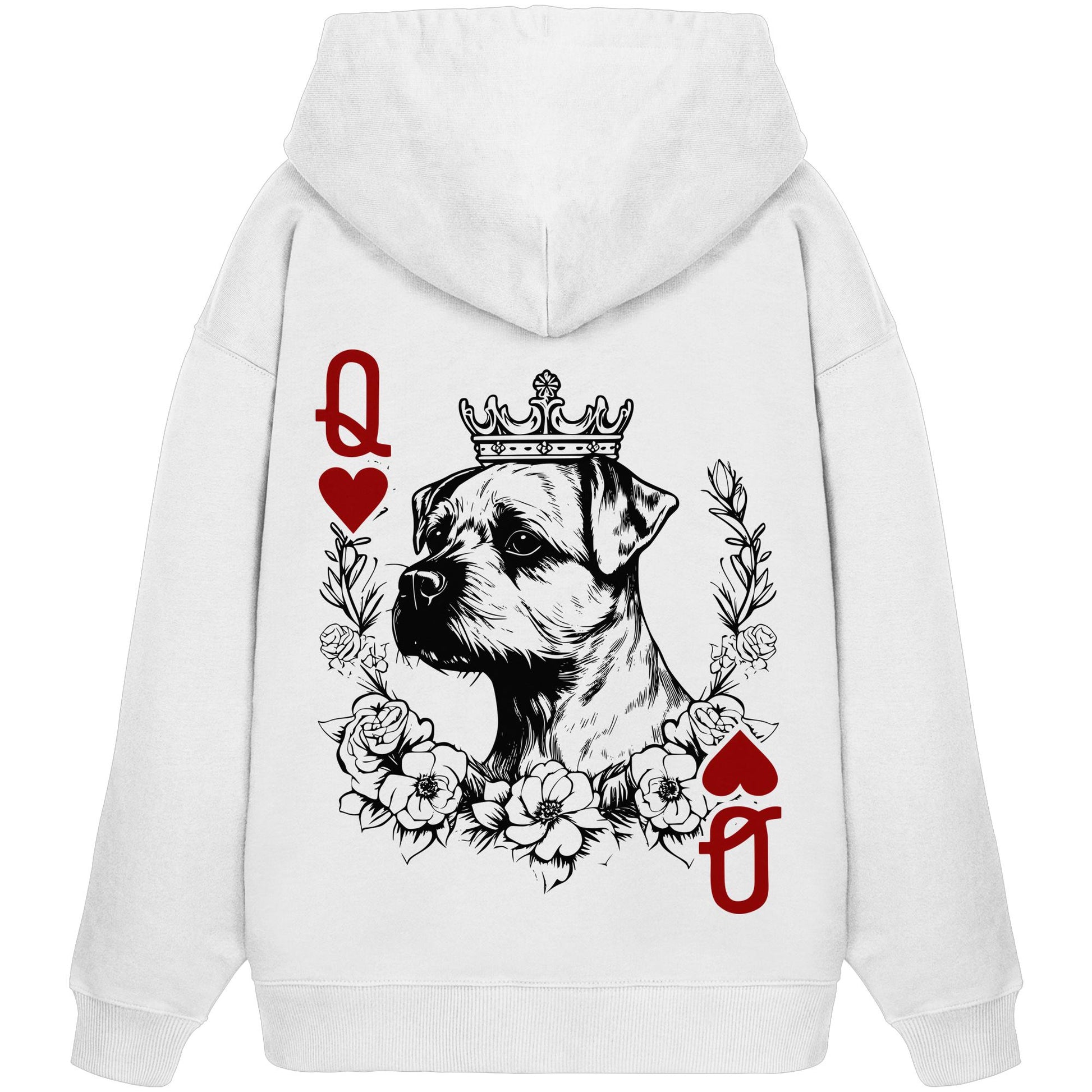 Herzkönigin Border Terrier - Organic Oversize Hoodie