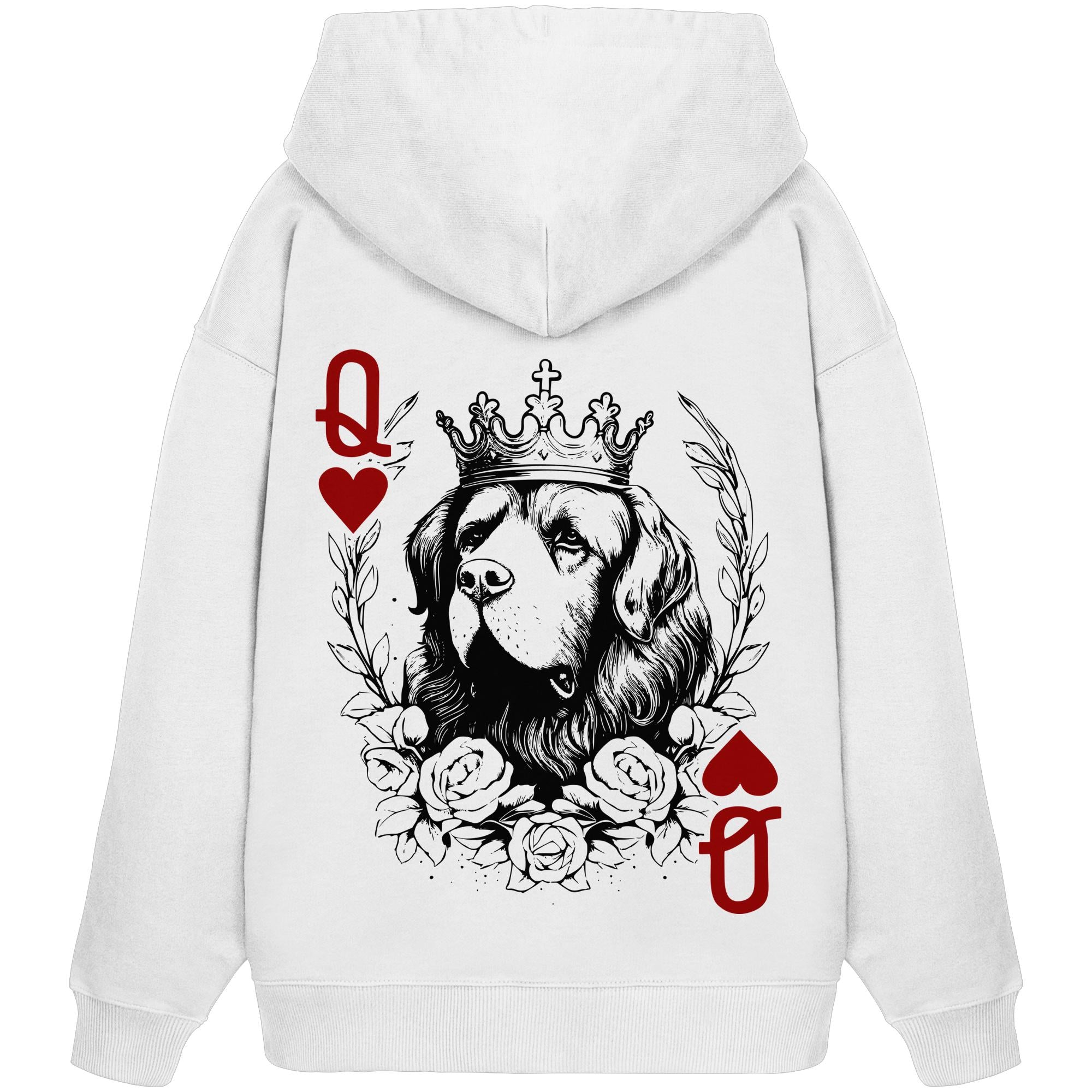 Herzkönigin Neufundländer - Organic Oversize Hoodie