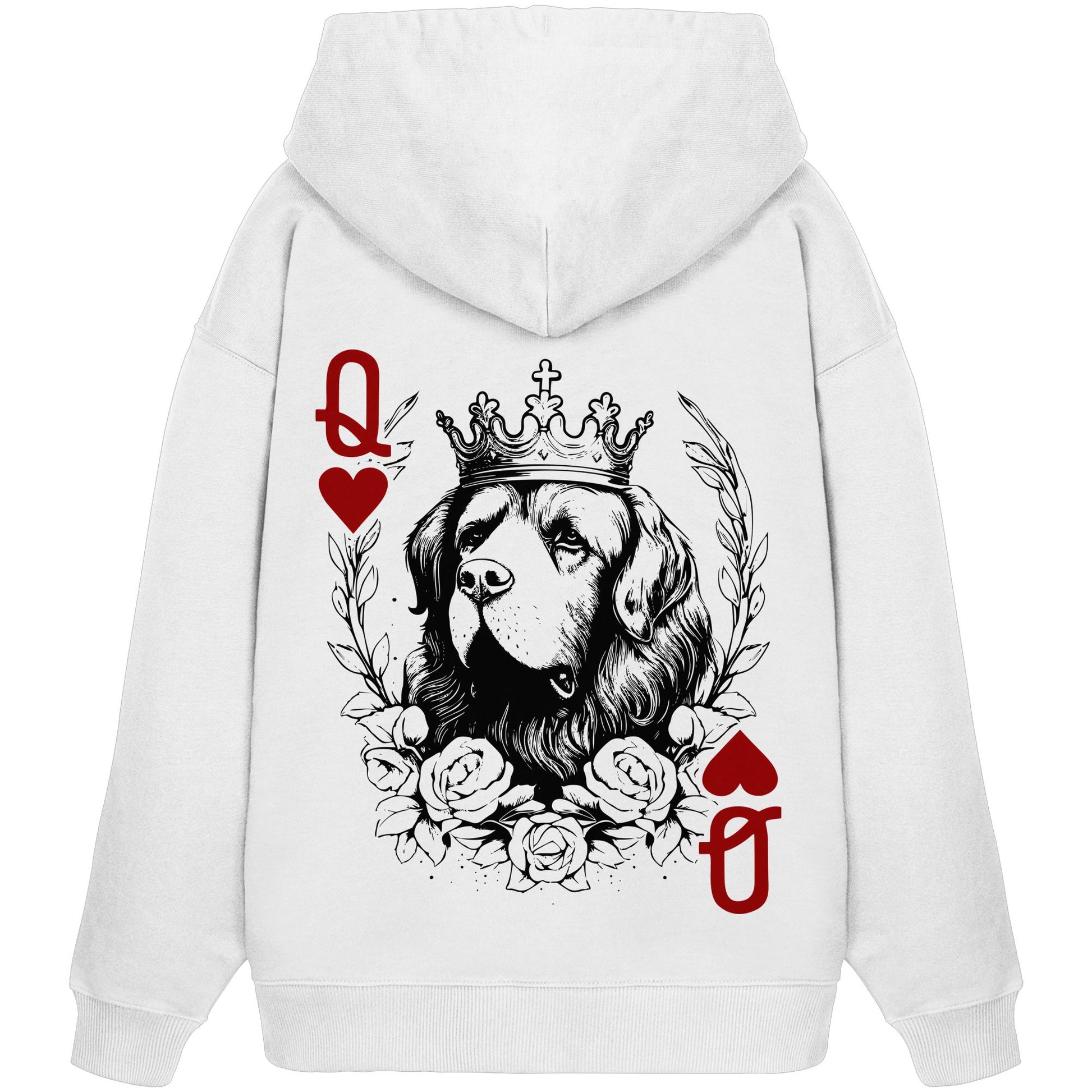 Herzkönigin Neufundländer - Organic Oversize Hoodie