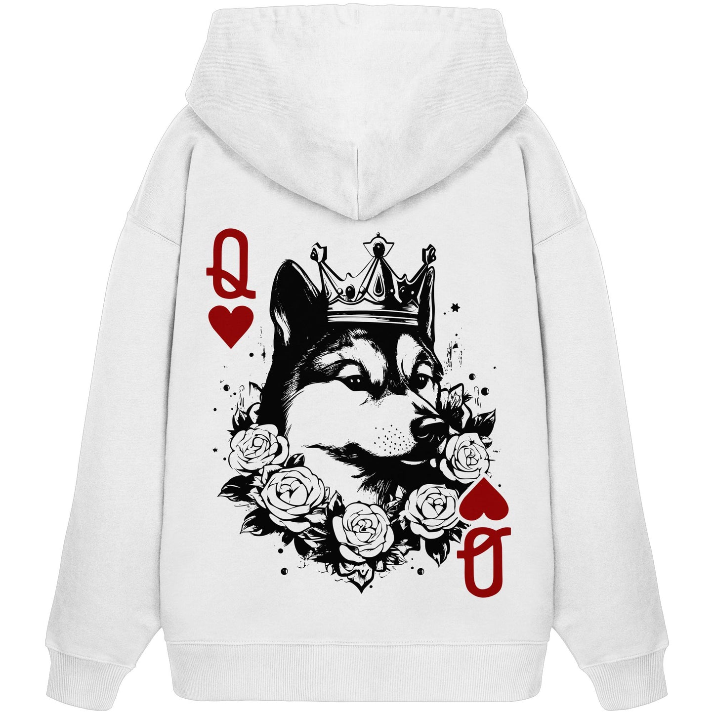 Herzkönigin Shiba Inu - Organic Oversize Hoodie