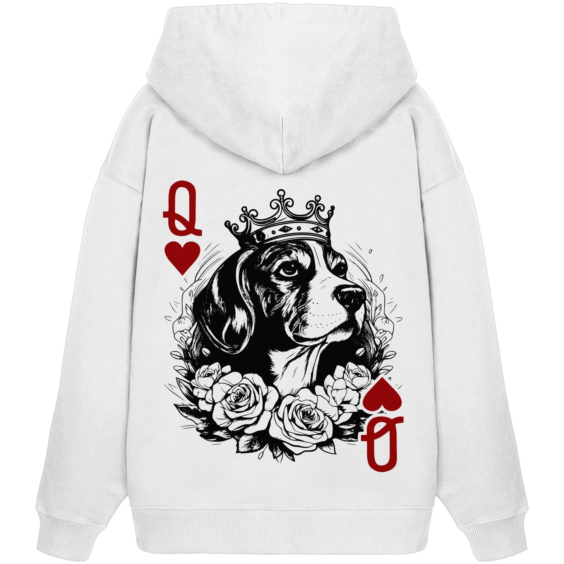 Herzkönigin Beagle - Organic Oversize Hoodie