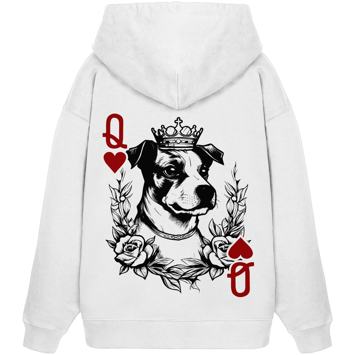 Herzkönigin Jack Russell - Organic Oversize Hoodie