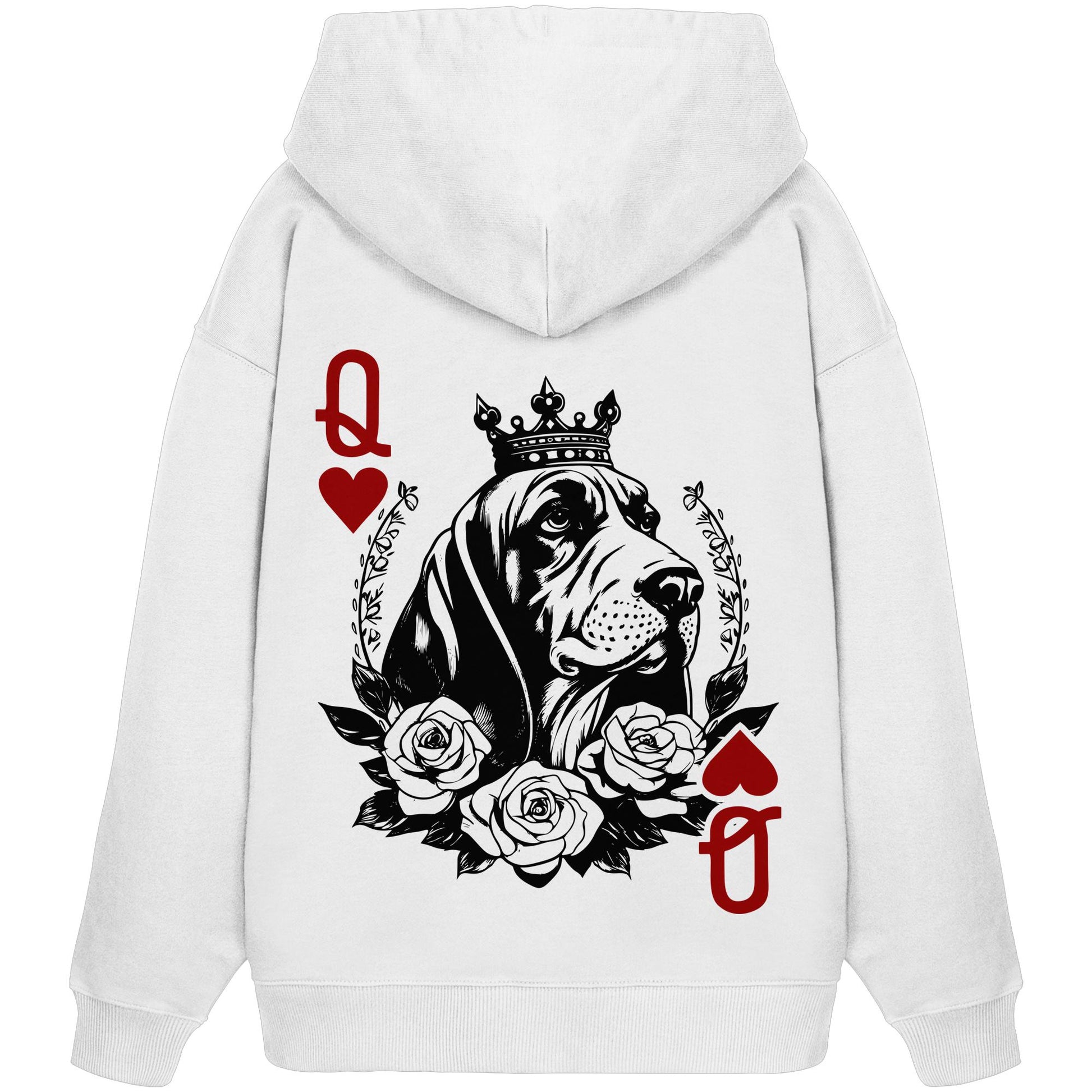Herzkönigin Basset Hound - Organic Oversize Hoodie