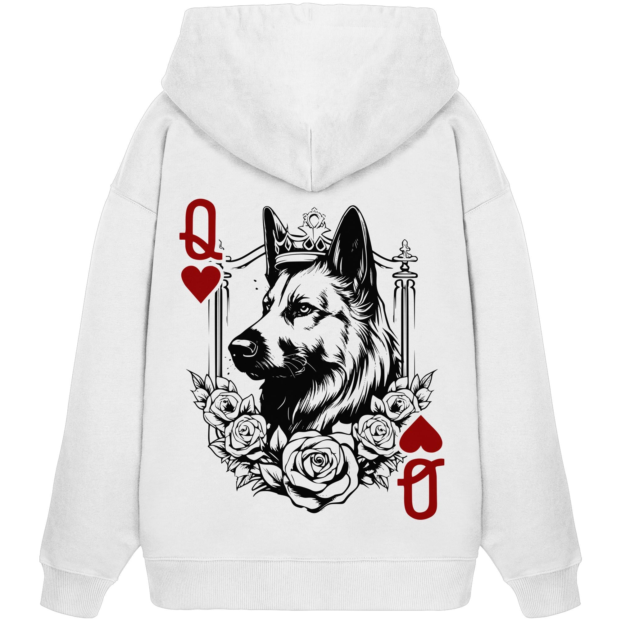 Herzkönigin Altdeutscher Schäferhund - Organic Oversize Hoodie
