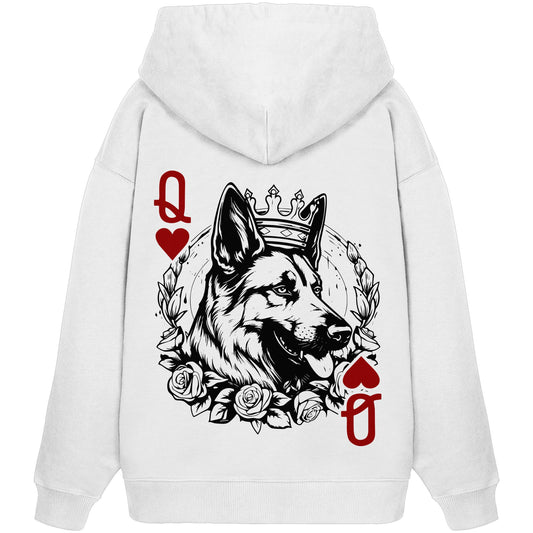 Herzkönigin Schäferhund - Organic Oversize Hoodie