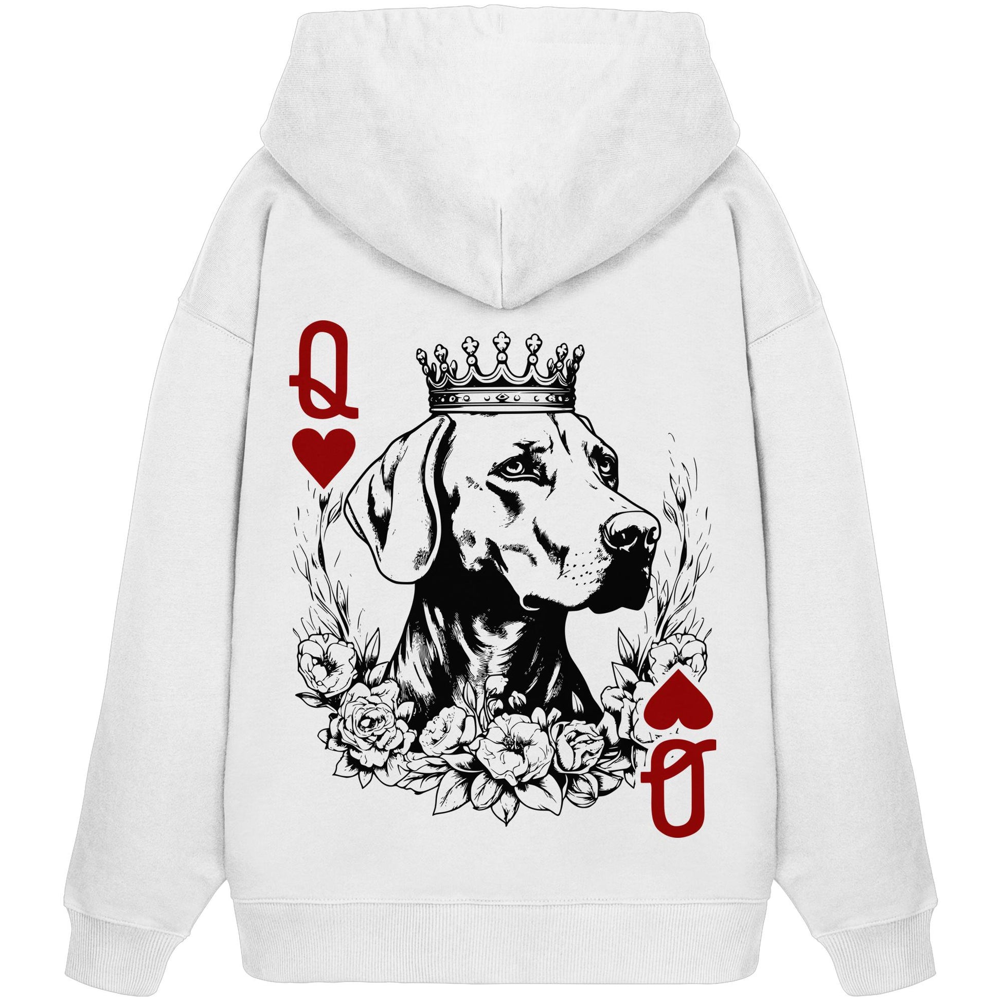 Herzkönigin Weimaraner - Organic Oversize Hoodie