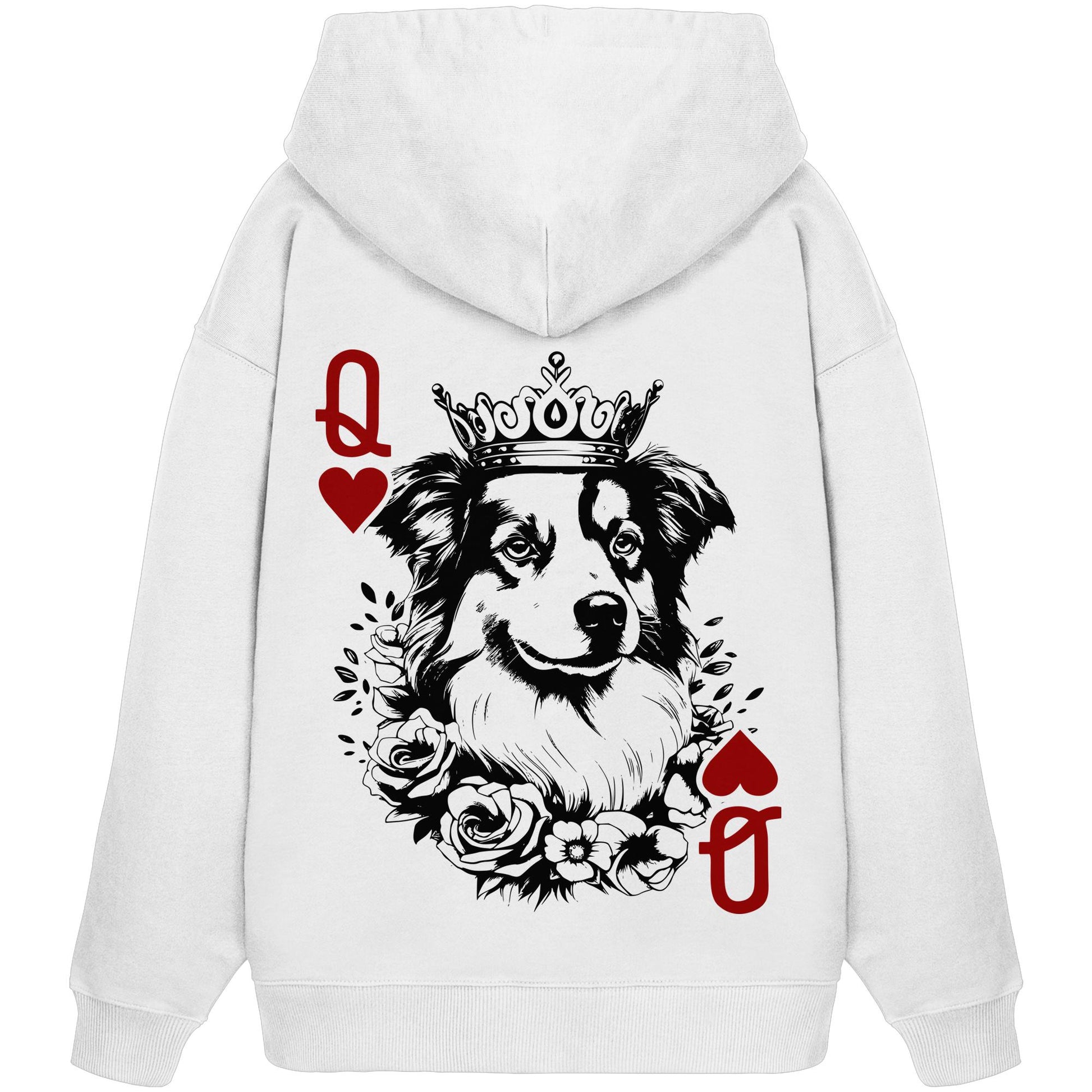 Herzkönigin Australian Shepherd - Organic Oversize Hoodie