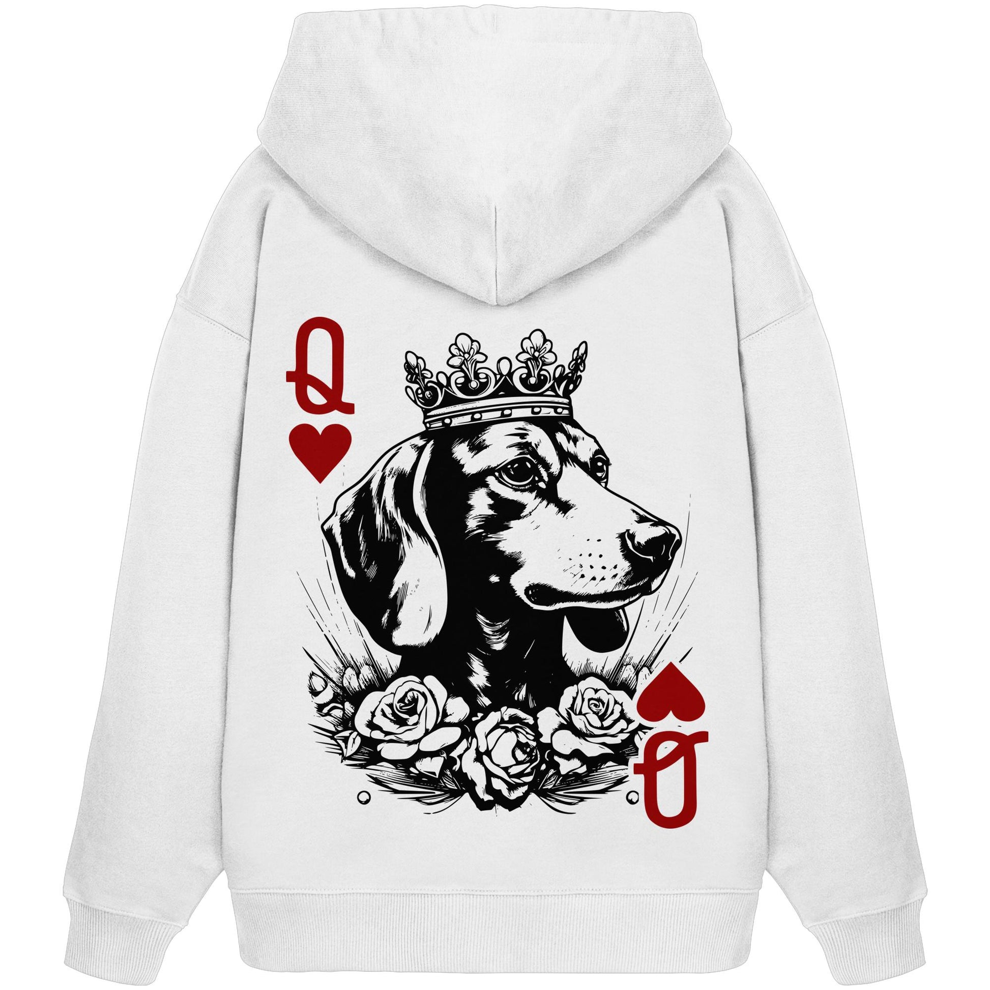 Herzkönigin Dackel - Organic Oversize Hoodie