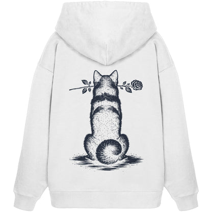 Silent Loyalty - Akita - Organic Oversize Hoodie