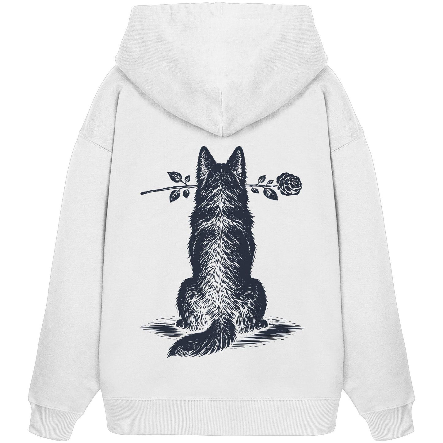 Silent Loyalty - Berger Blanc Suisse - Organic Oversize Hoodie