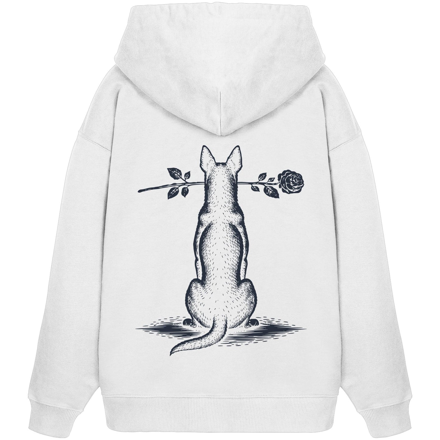 Silent Loyalty - Australian Kelpie - Organic Oversize Hoodie