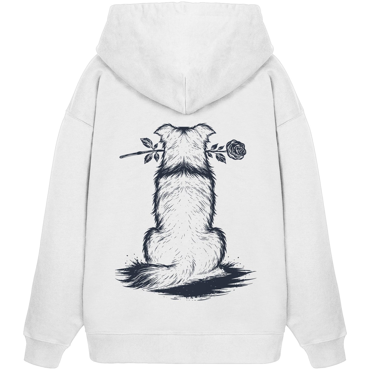 Silent Loyalty - Border Collie - Organic Oversize Hoodie