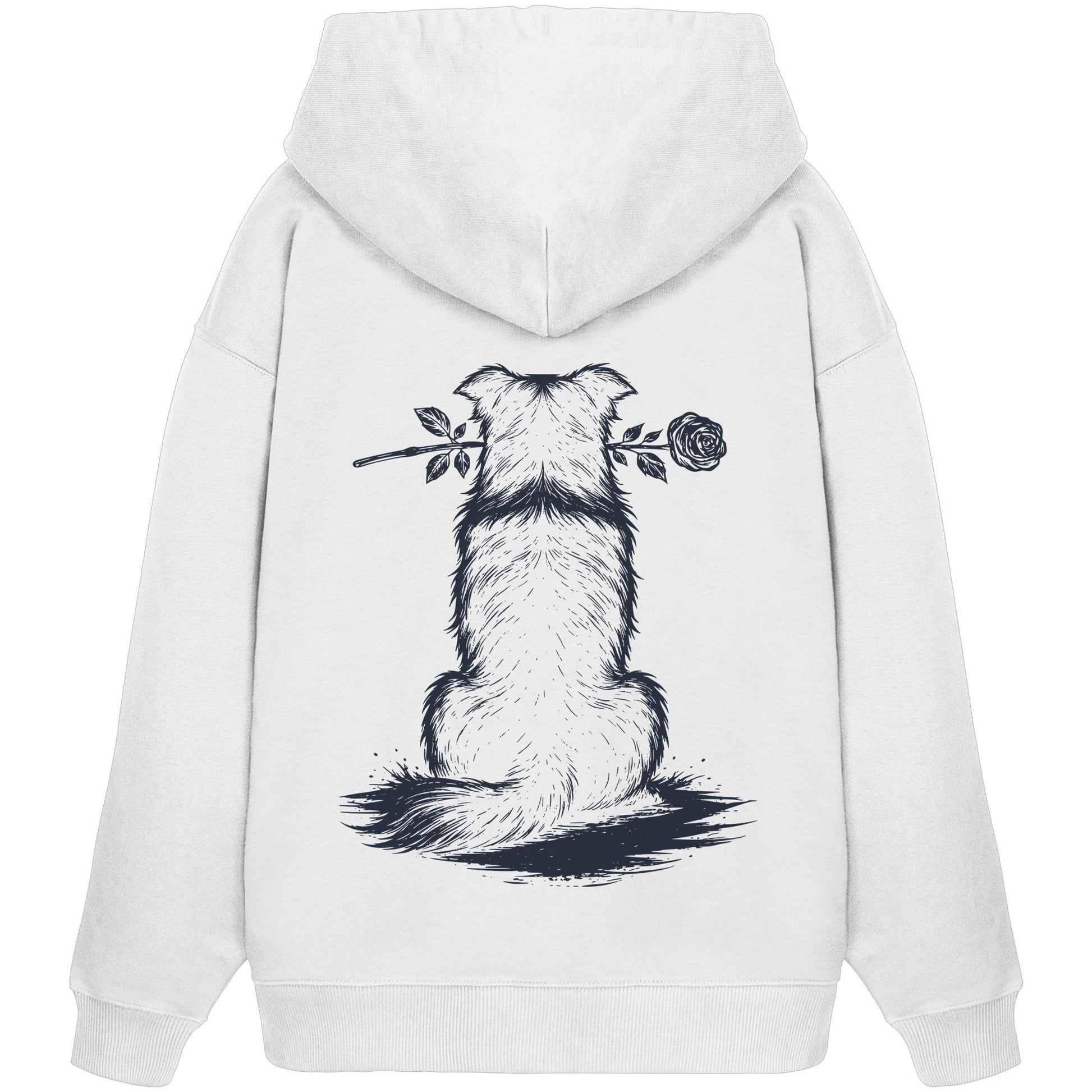 Silent Loyalty - Border Collie - Organic Oversize Hoodie