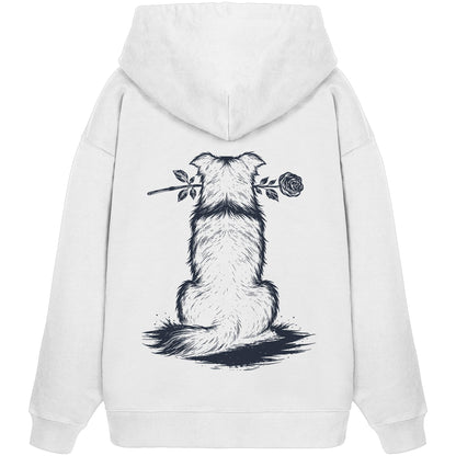 Silent Loyalty - Border Collie - Organic Oversize Hoodie
