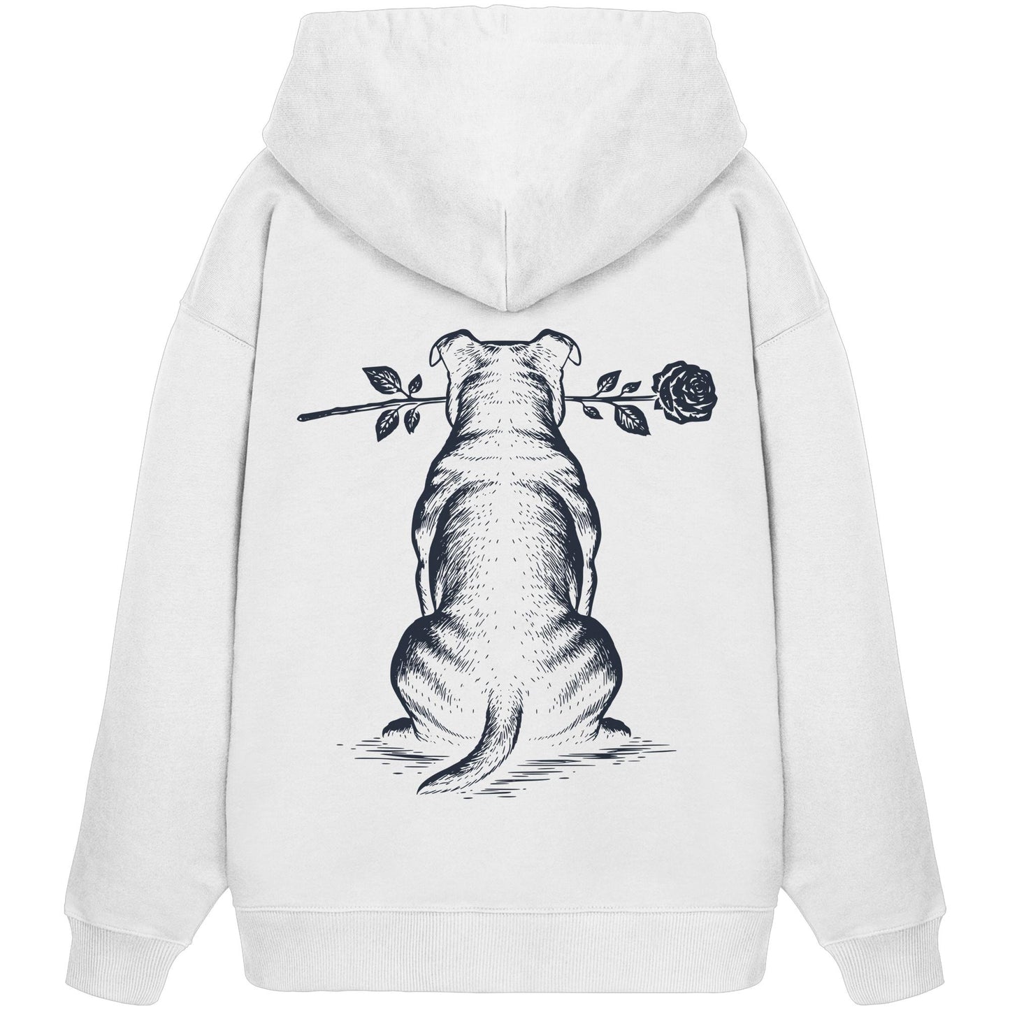 Silent Loyalty - Staffordshire Bullterrier - Organic Oversize Hoodie