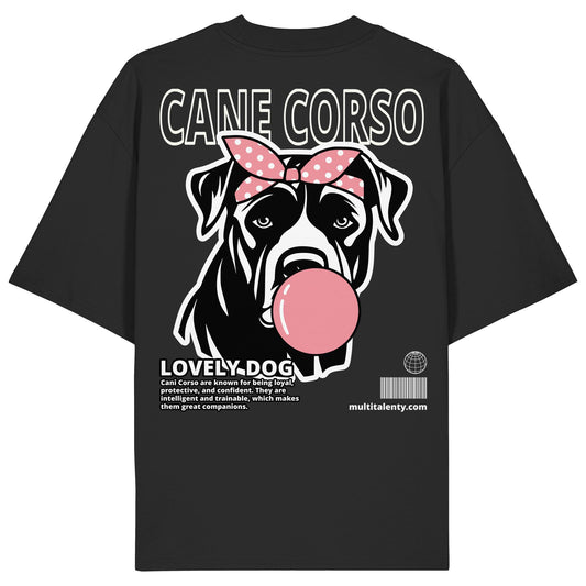 Bubble Gum Cane Corso (rosa) - Organic Oversize Shirt