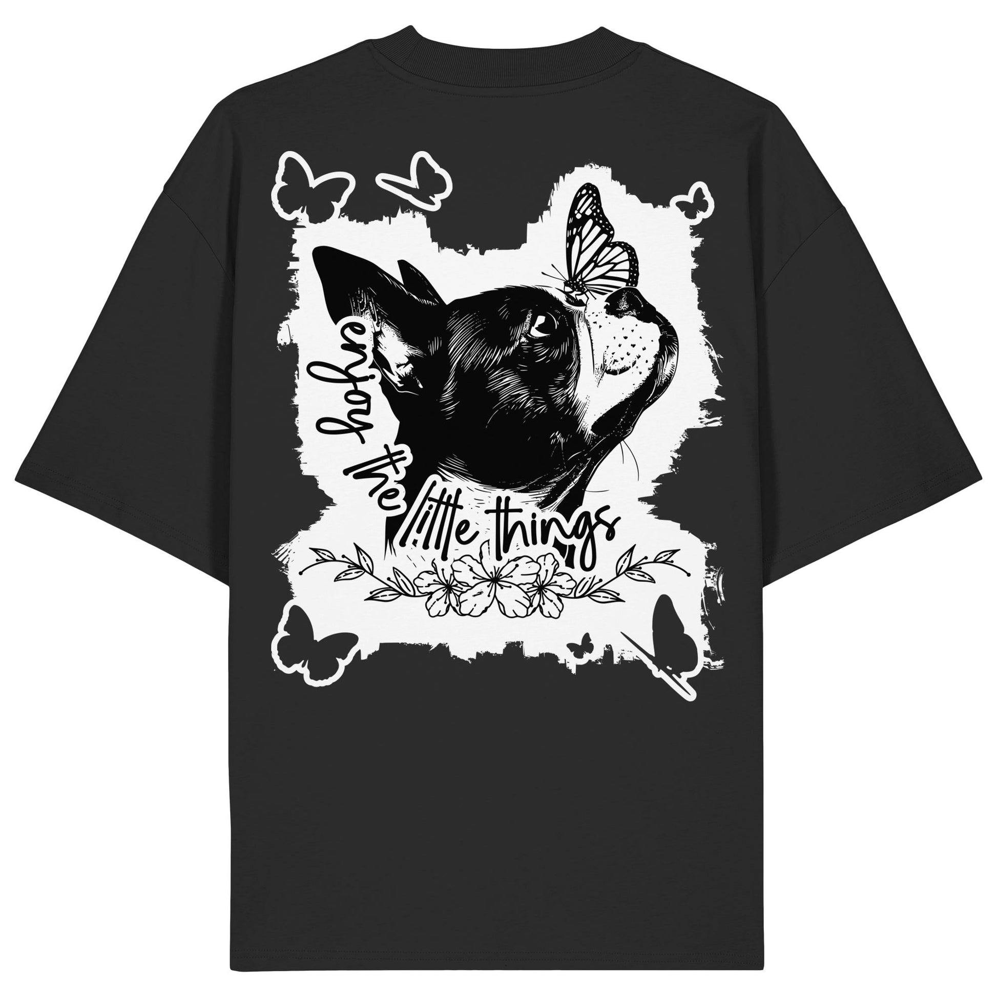 Boston Terrier - enjoy the little things - Organic Oversize Shirt