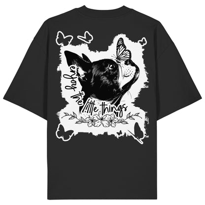 Boston Terrier - enjoy the little things - Organic Oversize Shirt