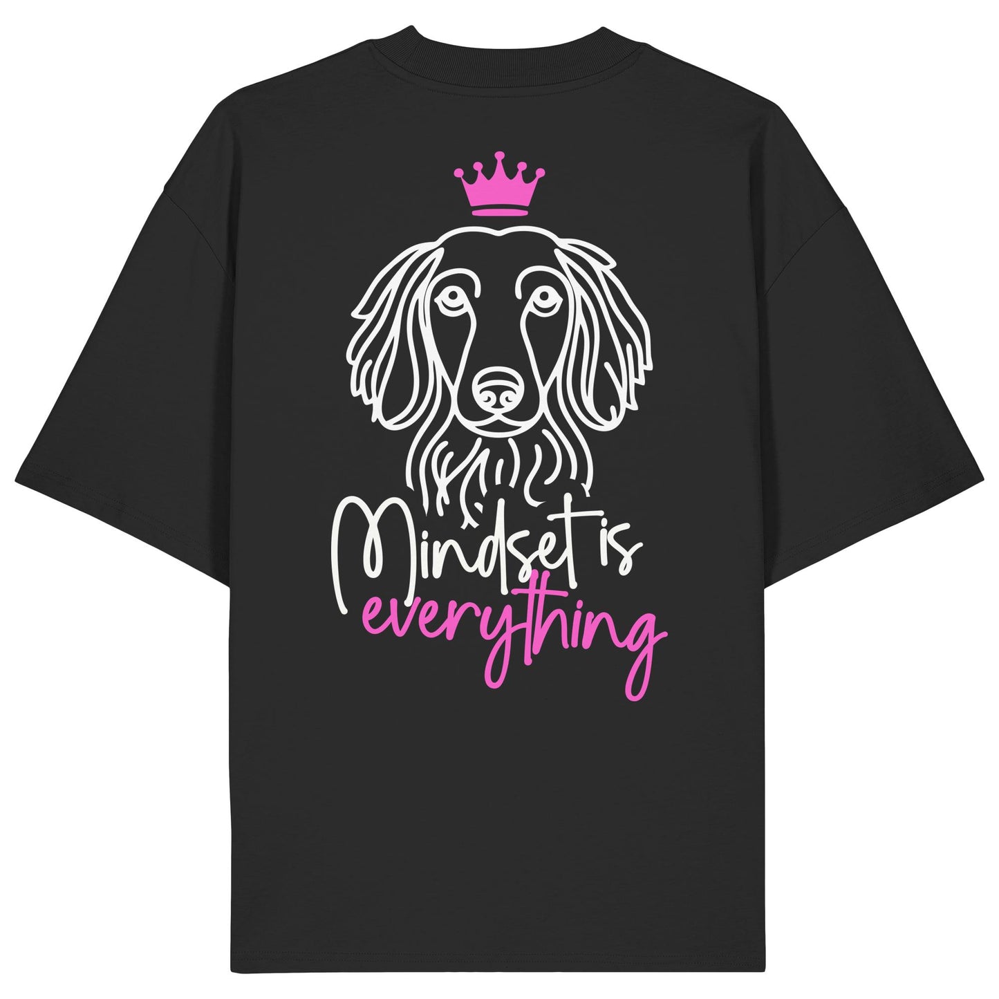 Dackel (Langhaar) - Mindset is everything - Organic Oversize Shirt
