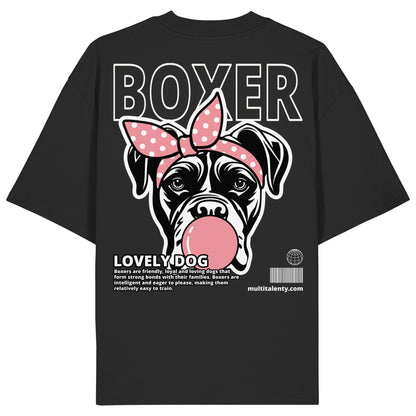 Bubble Gum Boxer (rosa) - Organic Oversize Shirt