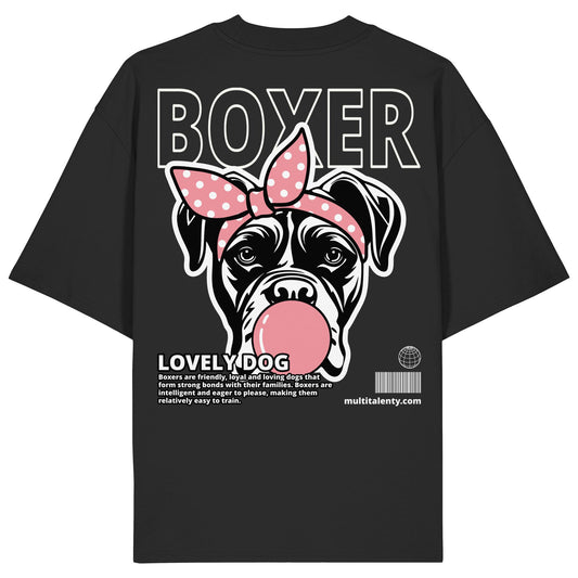 Bubble Gum Boxer (rosa) - Organic Oversize Shirt